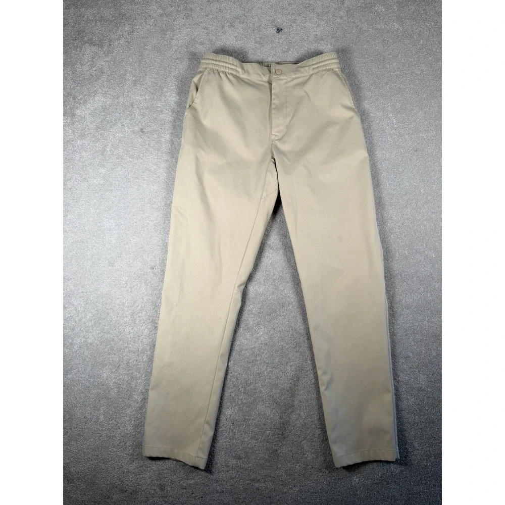 The North Face Standard Jogger Men's‎ Size 30, Tapered Logo Beige Drawstring